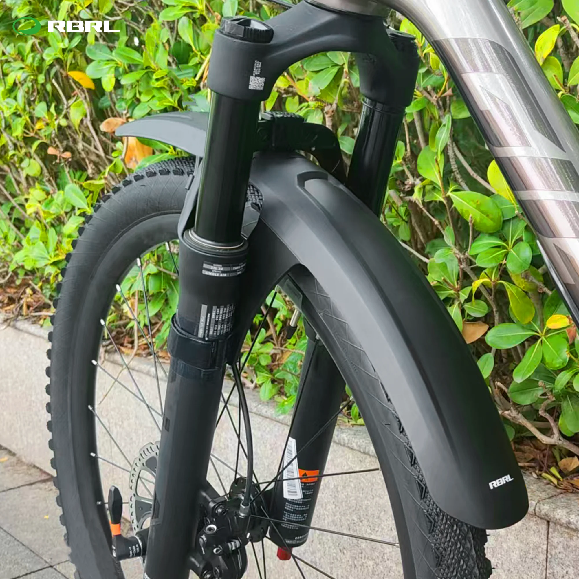 Garde-boue avant de vélo RBRL, couverture complète, Compatible avec pneus de 3 pouces, résistant aux éclaboussures, pour cyclisme électrique vtt