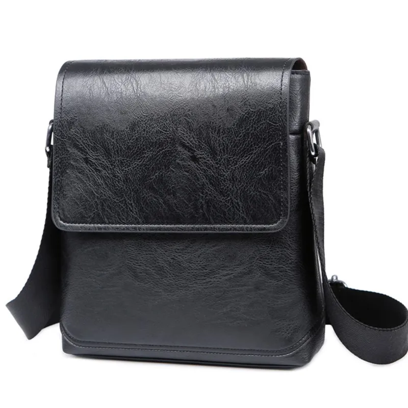 Bolso pequeño Vintage de cuero para hombre, bandolera de negocios, informal, a la moda, novedad de 2023