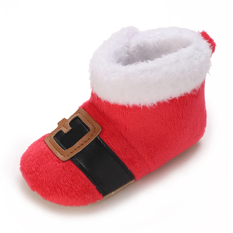Weihnachtliche warme Winterschuhe für Männer und Frauen 0-18M Neugeborene Weihnachts-Cosplay Niedliche Cartoon-Kinder-Anime-Schuhe – Detail 7