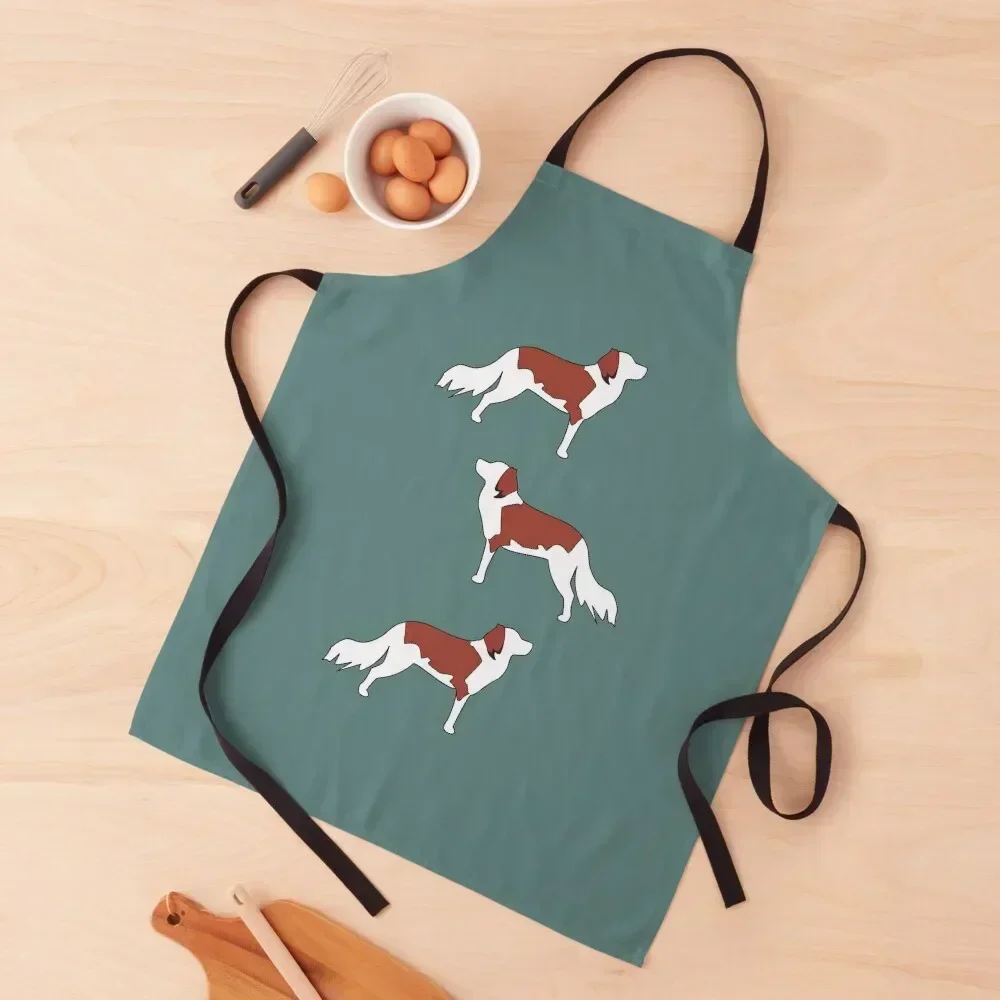 

Triple Kooiker Dog on Green Apron Chef Uniform Kitchen Utensils Household Items Kitchen Apron