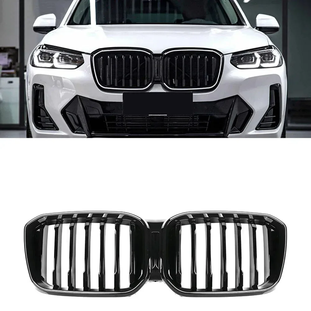 Car Front Radiator Kidney Bumper OEM Hood Grilles Replacement For BMW X3/X4 G01 G02 G08 xDrive 25i 30i M40i LCI 2022-2024