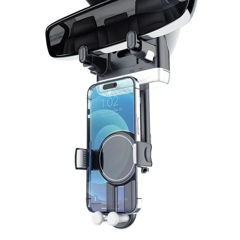

Car Phone Mount Retractable Smartphone Stand For Rear View Mirror 360 Degree Rotating Anti-Shake Car Phone Holder For Truck