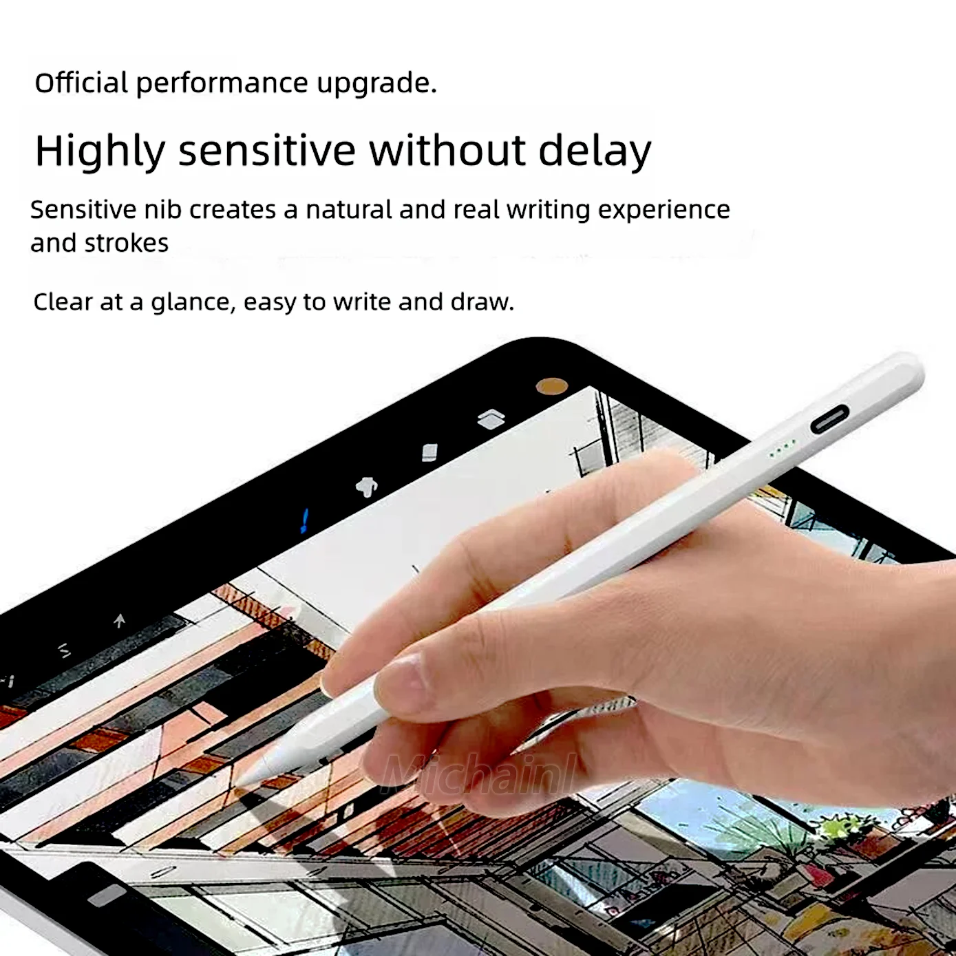 For Xiaomi Pad 6 5 Stylus Pen For Samsung Pad without Palm Rejection Tilt,for Huawei Matepad for All Android Tablet Phone Pen