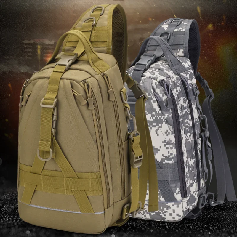 Chikage Camo Tactics-Bolsos de pecho de gran capacidad, bolsos de hombro de escalada para deportes al aire libre, bolsos cruzados de ocio simples