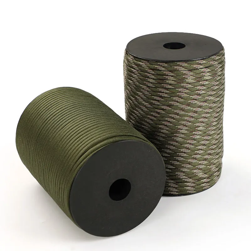 100M 550 Standard militare 9-core Paracord Corda 4mm Cavo per paracadute esterno Sopravvivenza Ombrello Tenda Cordino Cinghia Stendibiancheria