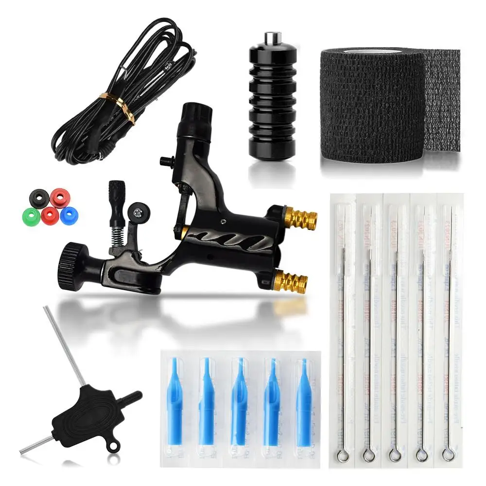 Mode Tattoo Exquisite Verarbeitung Tattoo Kit Ausrüstung Tattoo Maschine 5 Nadeln Tattoo Werkzeug Set Motor Gun Kits Werkzeuge