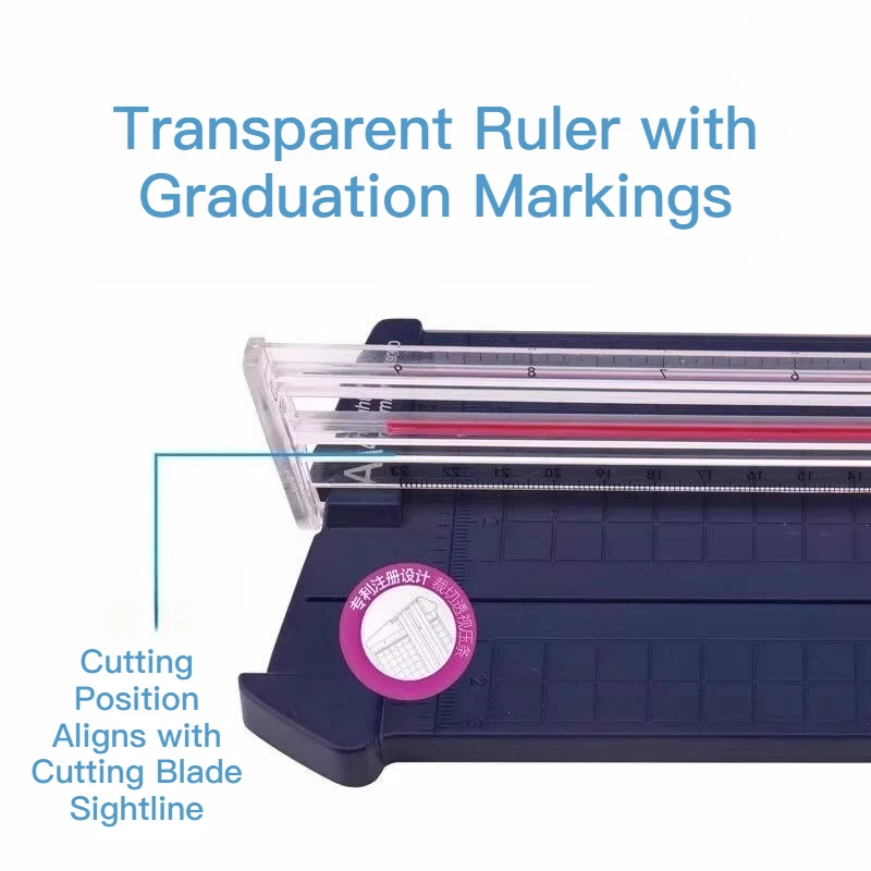 KW-TRIO قاطع الورق اليدوي المدمج DIY ماكينة تشذيب الورق المحمولة عالية الكفاءة وخفيفة الوزن ماكينة تشذيب الورق المحمولة