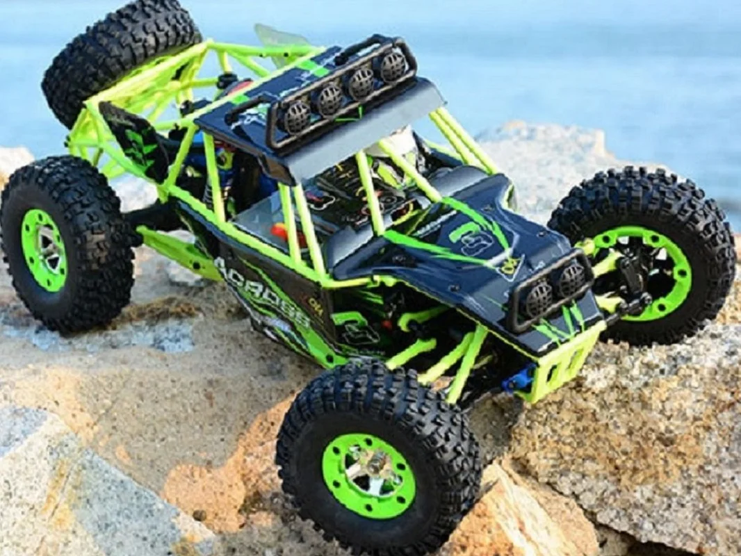 WLtoys-Carro de controle remoto com luz LED, veículo Buggy