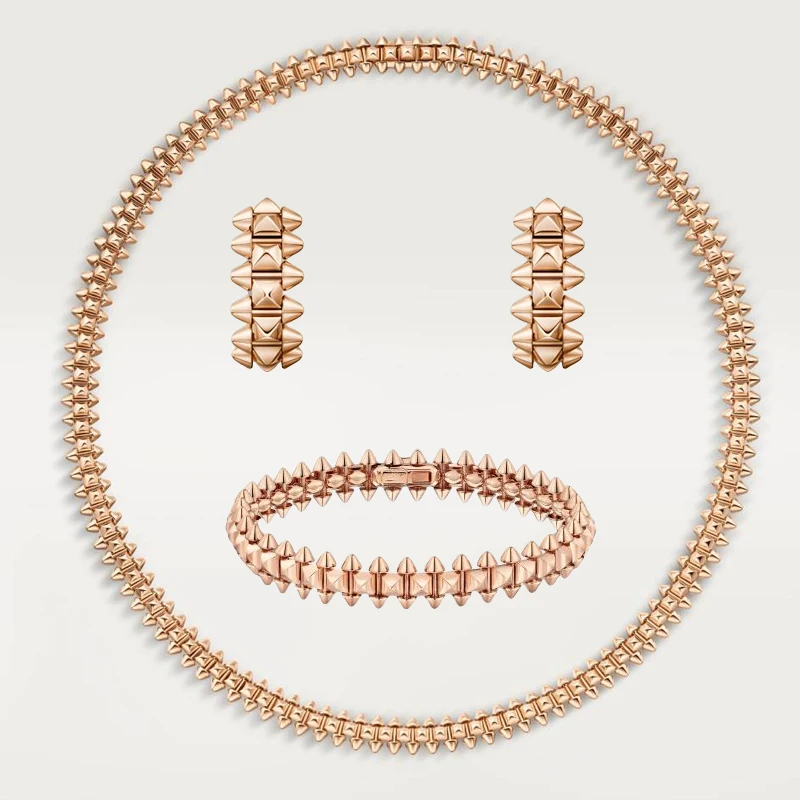 

2025 new CLASH bullet rivet series set, casual and fashionable multifunctional earring bracelet necklace