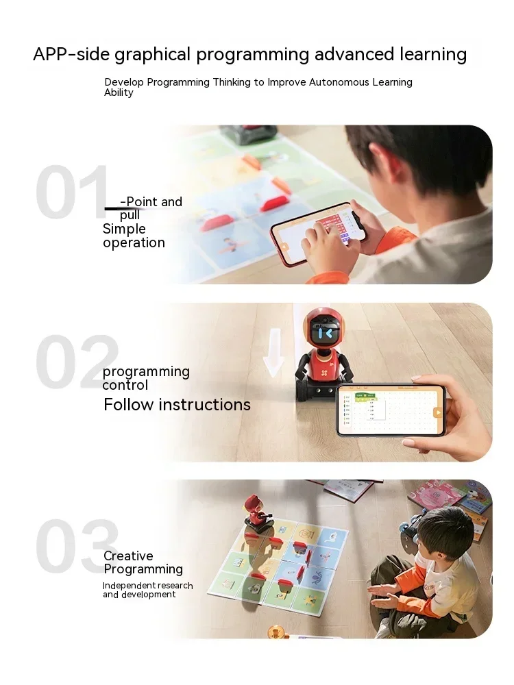 Ezviz Rk2 Pro Ep Ai Robot Pet Remote Program Robot Toys Kids Monitor Camera Emotional Companion Interaction Game Puzzle ​Gift