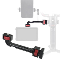 360° Rotatable Gimbal Monitor Mount with NATO Clamp, Cold Shoe & 1/4\