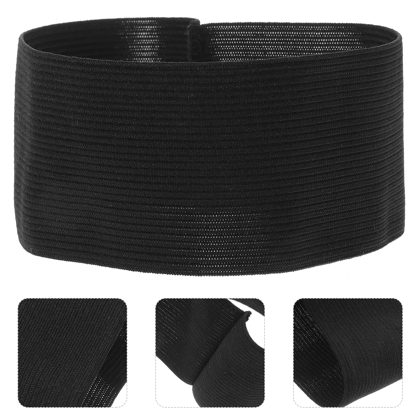 25 Pcs Black Mourning Belt Arm Band For Football Death Prayer Memory Armband Funeral Elastic