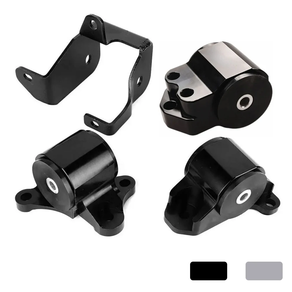 

B&D Series Engine Swap Motor Mount Transmission 3-Bolt for Honda Civic EK 96-00 Black Silver