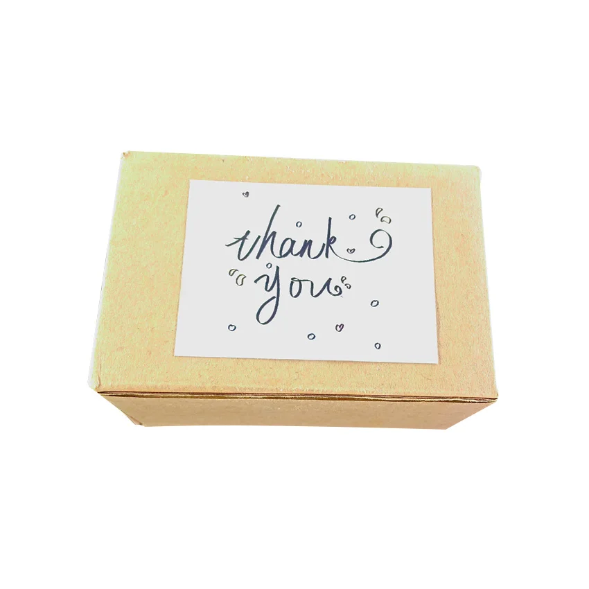 60Pcs/lot Cute Rectangular Thank you White Label Sticker DIY Gift Sealing Sticker