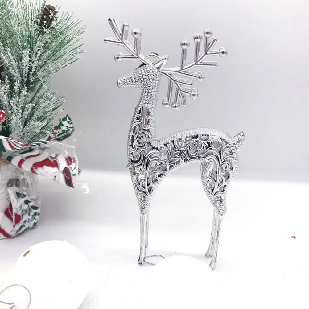 

10 Pcs Elk Pendant Creative Ornaments Hanging Pendants Set Decoration Plastic Tree