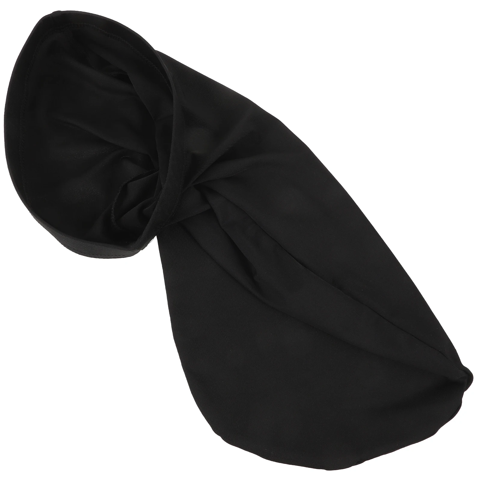 

Black Sleep Cap for Long Braids Care Breathable Polyester Unisex Adult Use Protect Hair Easy Wear