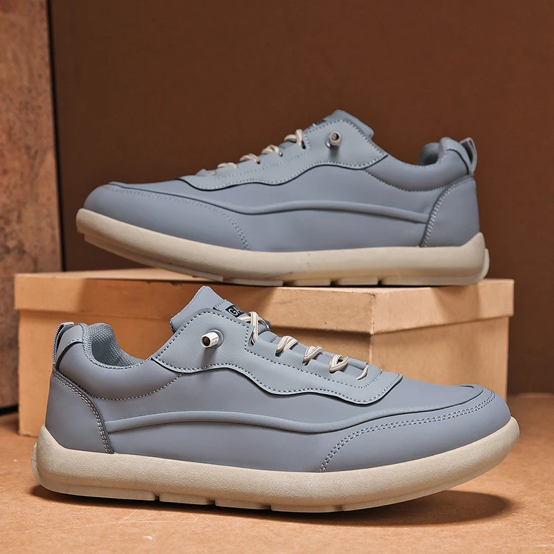 

Large men's shoes Spring and Autumn new flat shoes PU leather sports and leisure shoes Lazy shoes Bean shoes Comfortable loafers