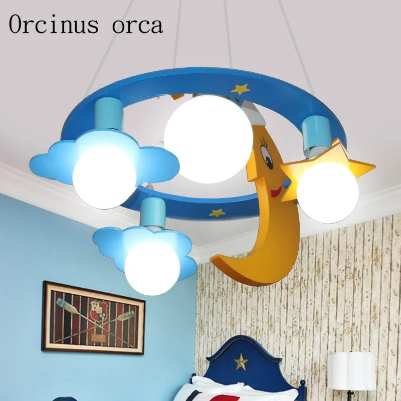 

Creative cartoon butterfly chandelier children's room boys and girls bedroom modern protective eye LED Chandelier free shipping