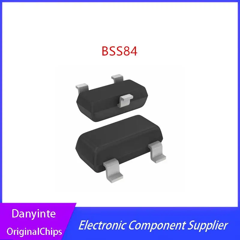 

NEW 500pcs BSS84 SP sot-23 P-channel enhancement mode vertical D-MOS transistor in stock