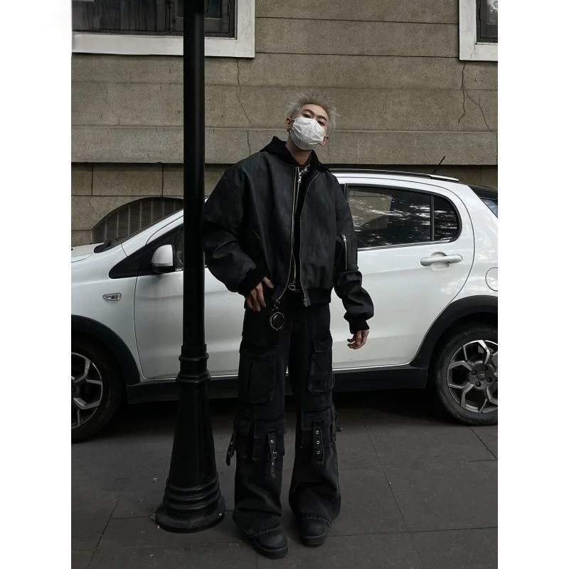 

Jacket Coat White Men Mens Natural Car Flight High Air Fur Design High-End Jackets Original Vintage Made Boy Clothing Men'S Cool