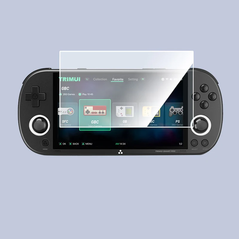 Película protetora de vidro temperado duro, capa protetora de tela para trimui smart pro, portátil, retrô, acessórios para console de jogos