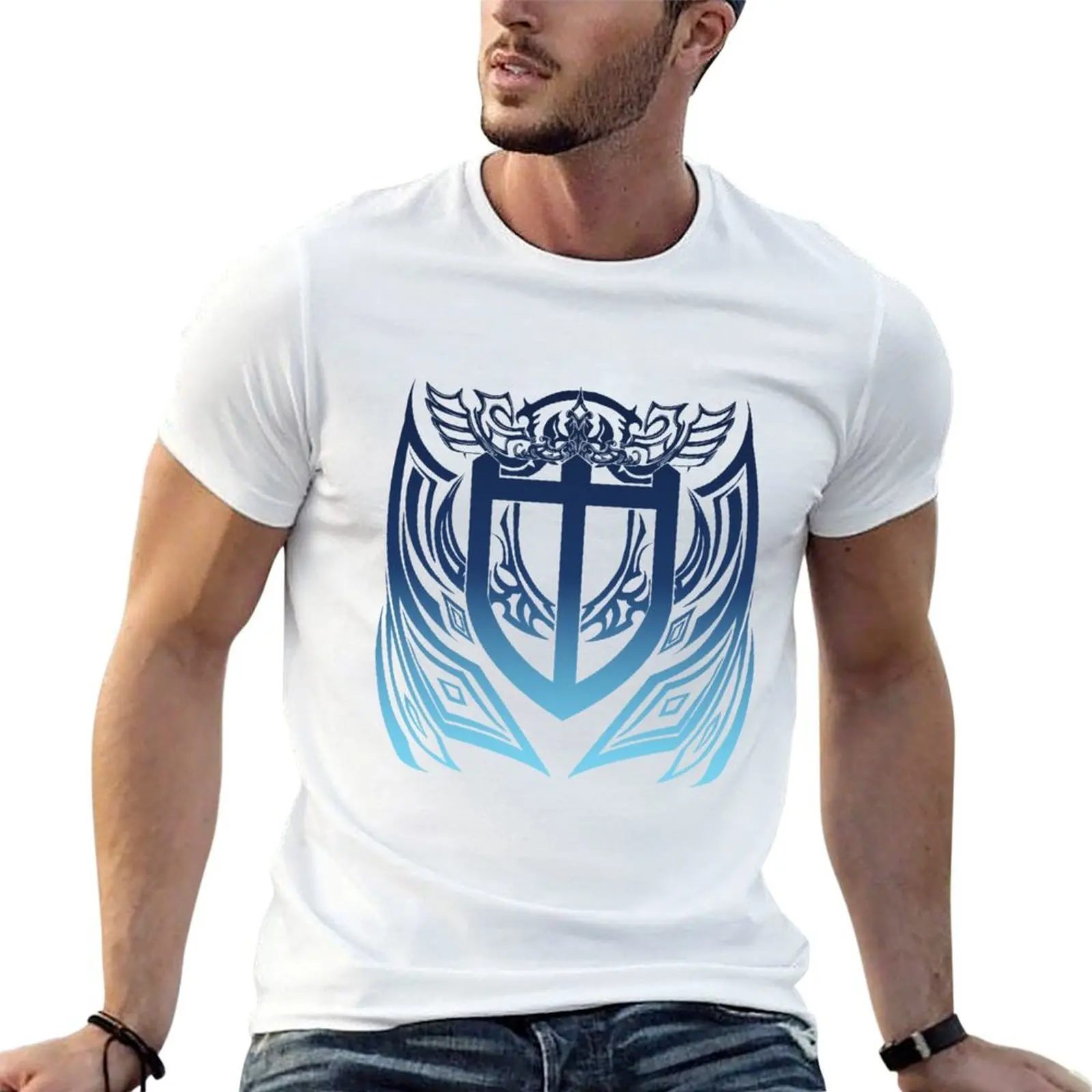 

FFXIV Paladin Job Symbol [FF Style] T-Shirt t shirt man cotton cotton t shirts high quality man t shirts graphic T-Shirt