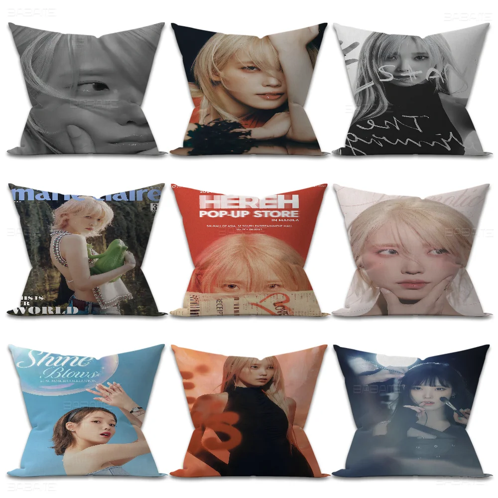 Korean Singer L-Lee J-Ji E-Eun I-IU Pillow Cover For Bedroom Room And Living Room Sofa Decorative Cushion Cover