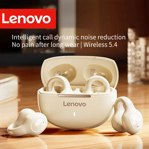 Imagen 1 del producto Lenovo-auriculares deportivos inalámbricos con cancelación activa de ruido, cómodos con batería de larga duración, sonido Hi-Fi Bt 5,4