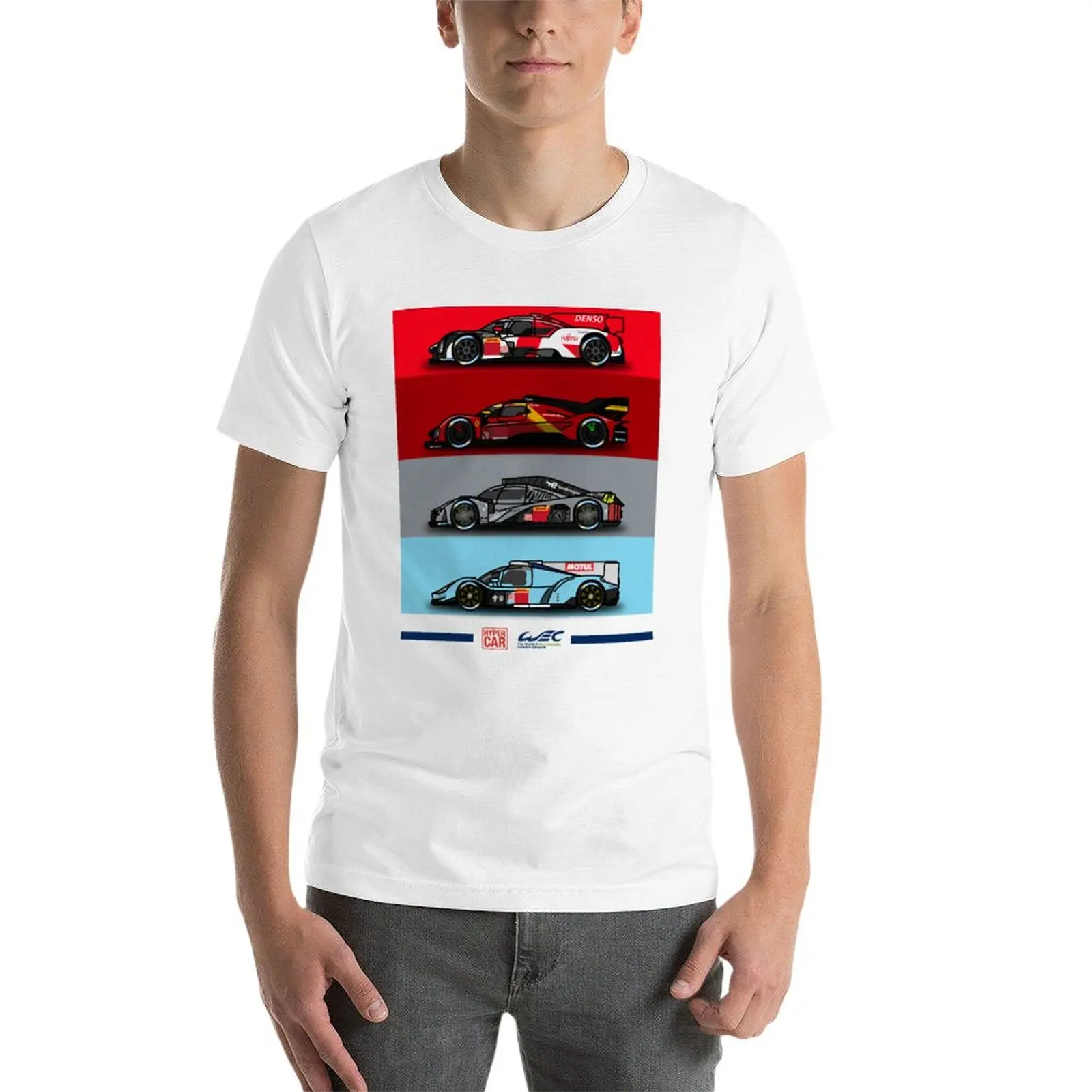 New WEC Le Mans Hypercar T-Shirt man clothes custom t shirt graphic t shirts t shirts men