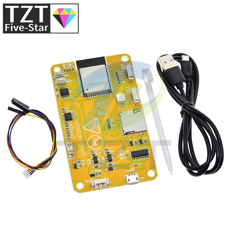 TZT ESP32 LVGL WIFI&Bluetooth Development Board 2.8 inch LCD TFT Module 240*320 Smart Display Screen With Touch WROOM