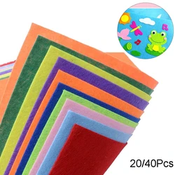 20/40 pzsnonwoven ricamo feltro tessuto Patchwork Bundle di stoffa per bambini Scrapbooking bambola cucito artigianato foglio trapuntato fai da te