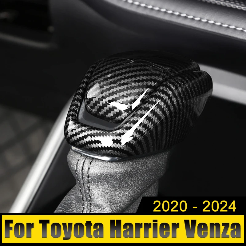 Car Accessories For Toyota Harrier Venza XU80 2020 2020 2021 2022 2023 2024 Hybrid Gear Shift Knob Head Cover Trim Sticker Case