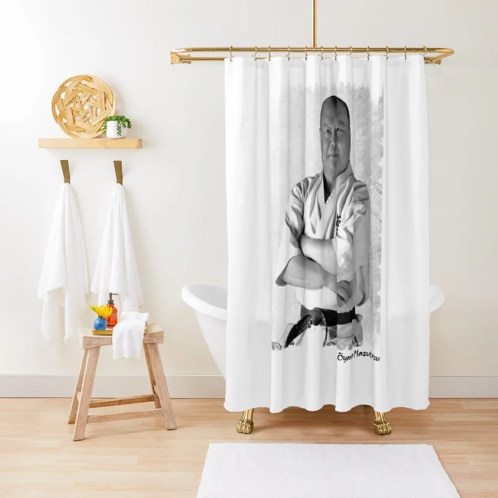 Karate Masters - Oyama Masutatsu 2 Shower Curtain Bathroom Box Waterproof Fabric Bathroom Waterproof Bath And Anti-Mold Curtain