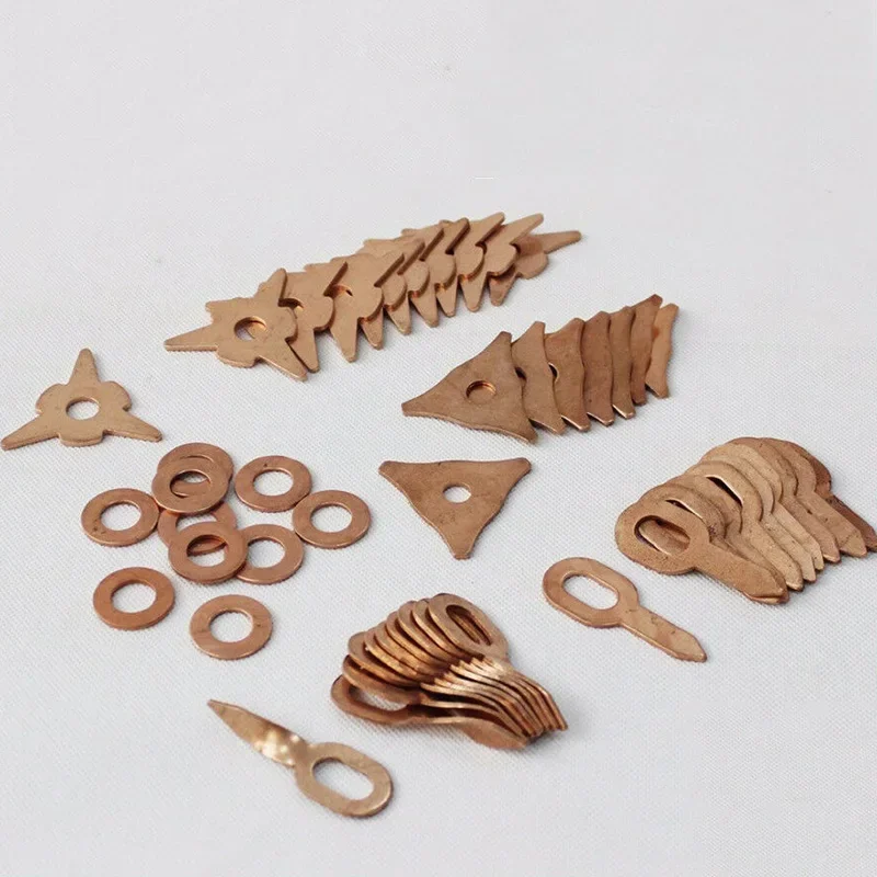 

50Pcs/pack Mixed Washer Pad Copper Plated Steel Kit High Quality Suitable For Spotter Welder Consumables Car Accessories