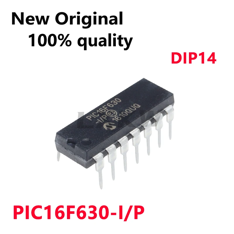 

5-10/PCS New Original PIC16F630-I/P PIC16F630 -I/P DIP14 Microcontroller chip In Stock