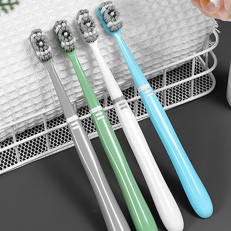 1PCS 360 ° Medium Hard Hair Toothbrush Stain Removal Toothbrush Oral Hygiene Care Teeth Care Tools Oral Cleaning Travel