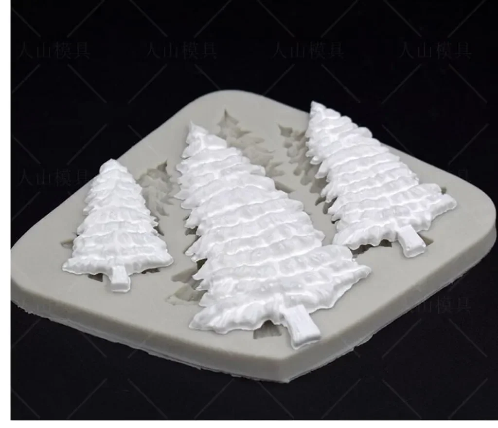 Accesorios para hornear, molde para pasteles, hornear chocolate, artesanía de dulces, molde para dulces, fondant de silicona, Navidad, pastelería