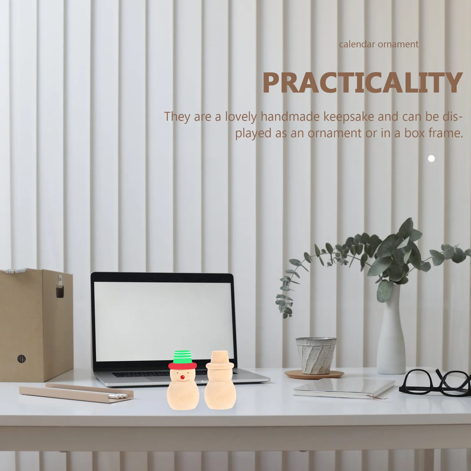 

10Pcs Wooden Snowman Cake Topper Customizable Unpainted Decor for Christmas Party DIY Craft Wedding Celebration