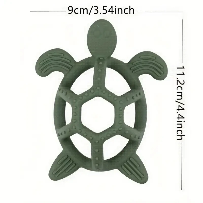 Baby Teething Toys, Turtle Infant Chew Toys, Silicone, BPA Free, BPA Free, 3M + Baby Teething Relief