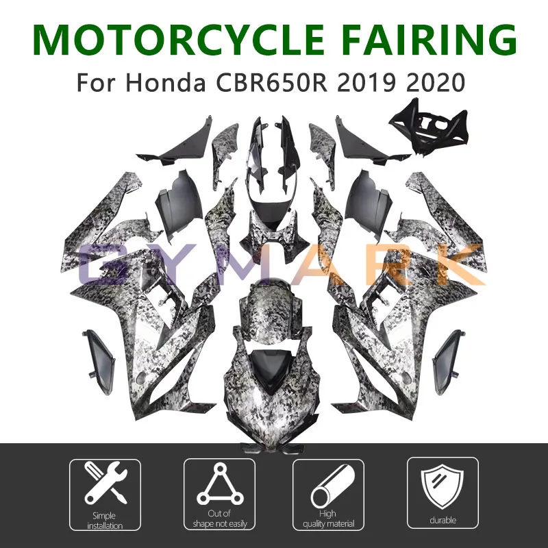 

Brand New for HONDA CBR650R 2019 2020 Motorcycle ABS Plastic Injection Bodywork CBR 650R 19 20 Forged Grain Shell Fairing Cowl