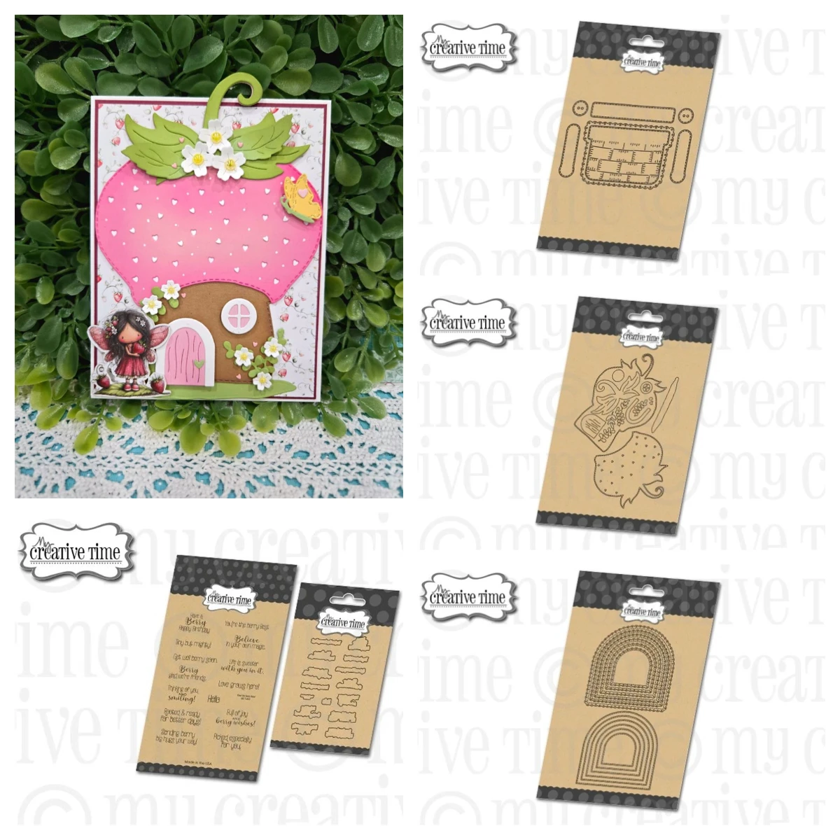 Nuevos troqueles de corte de metal con diseño de casa de fresas Creative Time para scrapbooking, estampado decorativo, troquelado y tarjetas de papel DIY