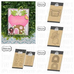 New Creative Time Strawberry House Metal Cutting Dies Stencil for Scrapbooking Stamp Decorative Embossing Cut Die DIY Paper Card
