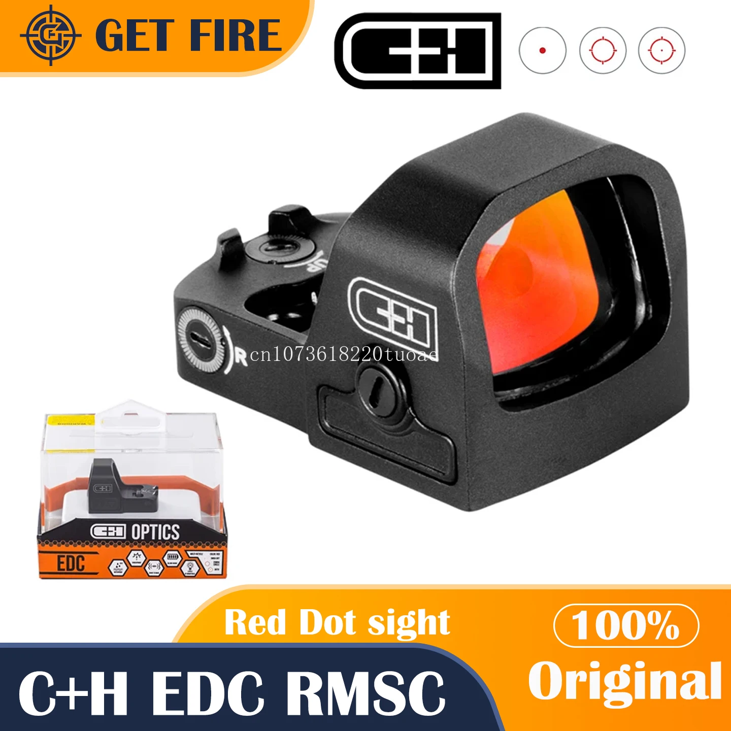 

Original C+H EDC RMSC Red Dot Sight Mutil Reticles Compact Pistol Handgun Optic Auto-Off&Shake To Wake Up UPC: 616943735178