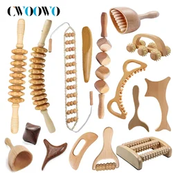 1PCS Maderoterapia Lymphatic Drainage Massager, Wood Therapy Tools, Cellulite Massage,Handheld Massage Tools for Muscle Release