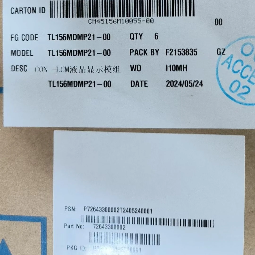 

TL156MDMP21 Panel Matrix Laptop LCD screen IPS 15.6'' Original Display