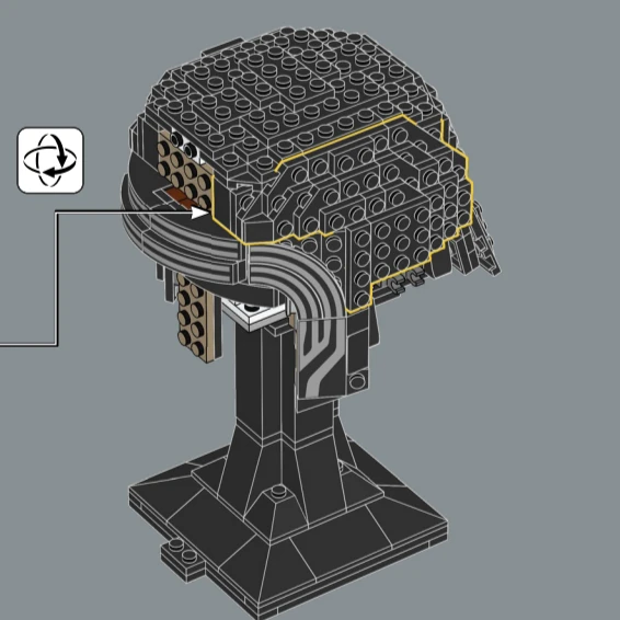 Star Battle Kylo Ren Helmmodel Bouwstenen Sets Compatibel met Legoed-deeltjes Geschikt voor kerstcadeaus 75415