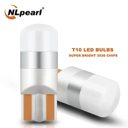 NLpearl 2/4X Signal Lamp T10 W5W Led Bulbs 3030 1SMD W5W Led Canbus 194 168 Car Interior Lights Dome Reading Clearance Lamps 12V