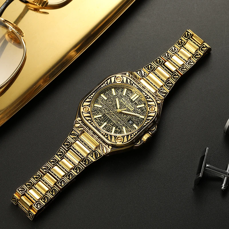 Men\'s Watches Top Brand Luxury Chronograph Quartz Men Watch Waterproof Classic Wrist Watch Men Stainless Steel Male Clock
