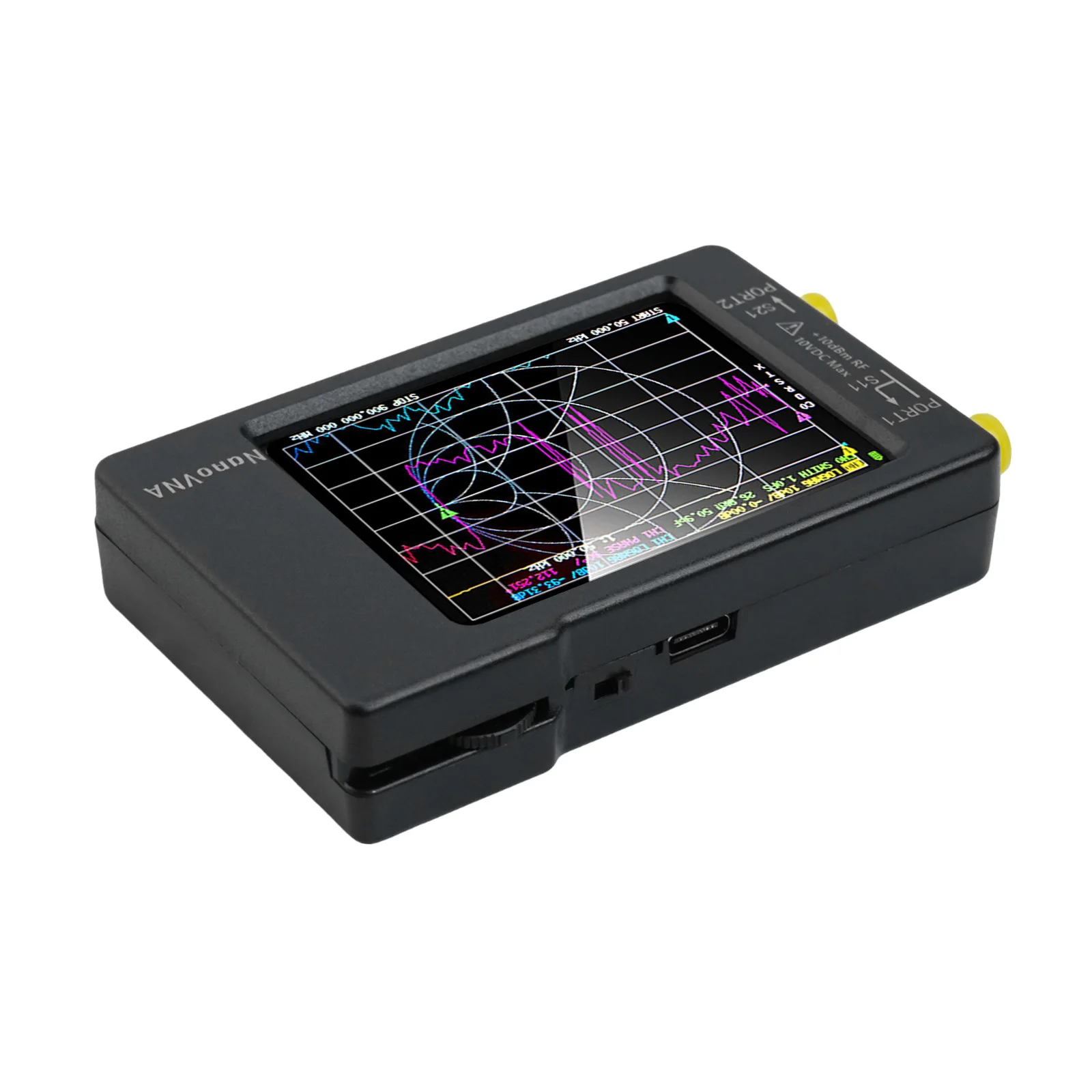 Vector Network Analyzer 10KHz-1.5GHz HF VHF UHF Tester With 2.8 Inch Display For NanoVNA-H S Parameter Measurement Tool