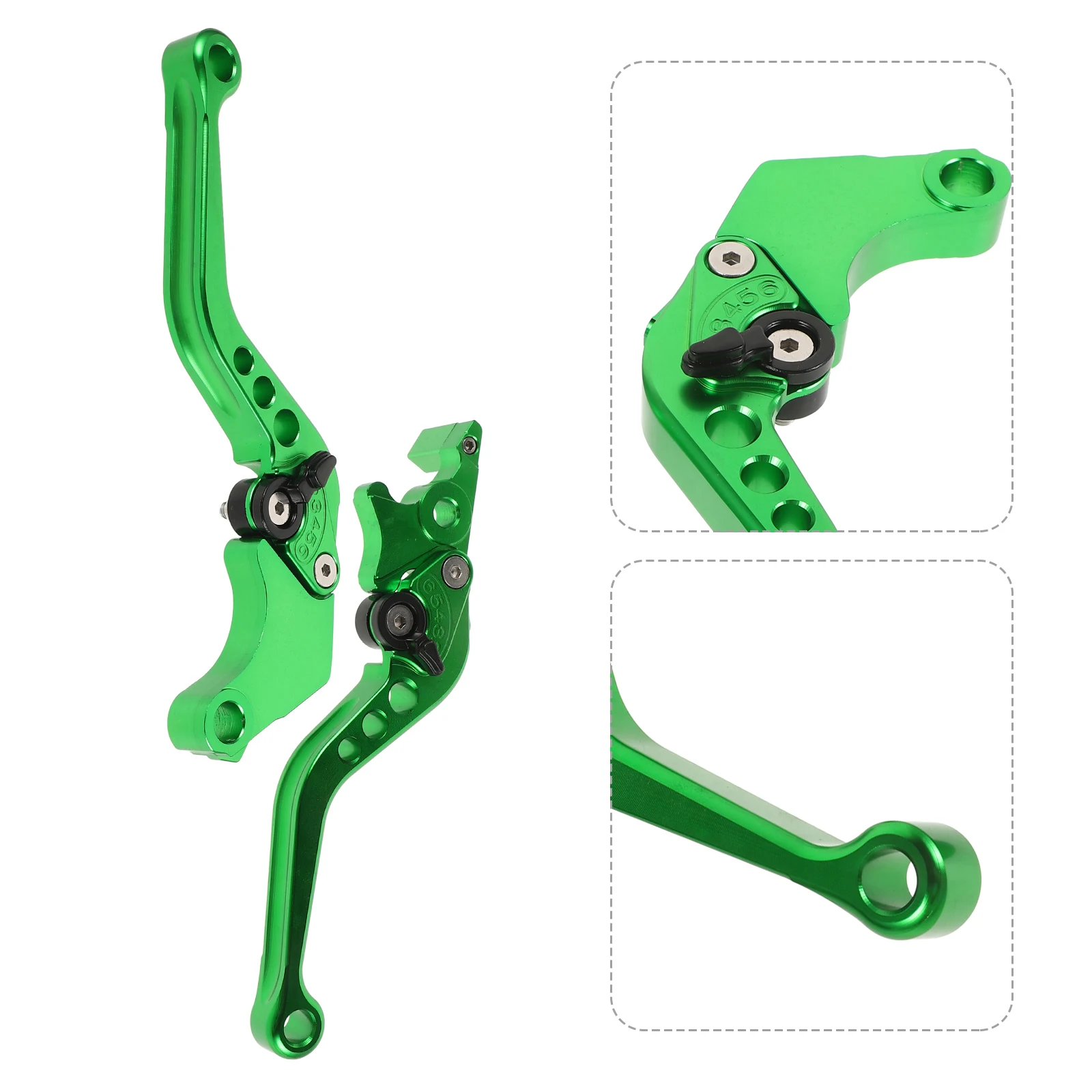 

2pcs Dirt Bike Clutch Levers Cnc Billet Motorcycle Adjustable Pivot Brake Handle Set For Mini Bike Parts Scooter Brake Lever